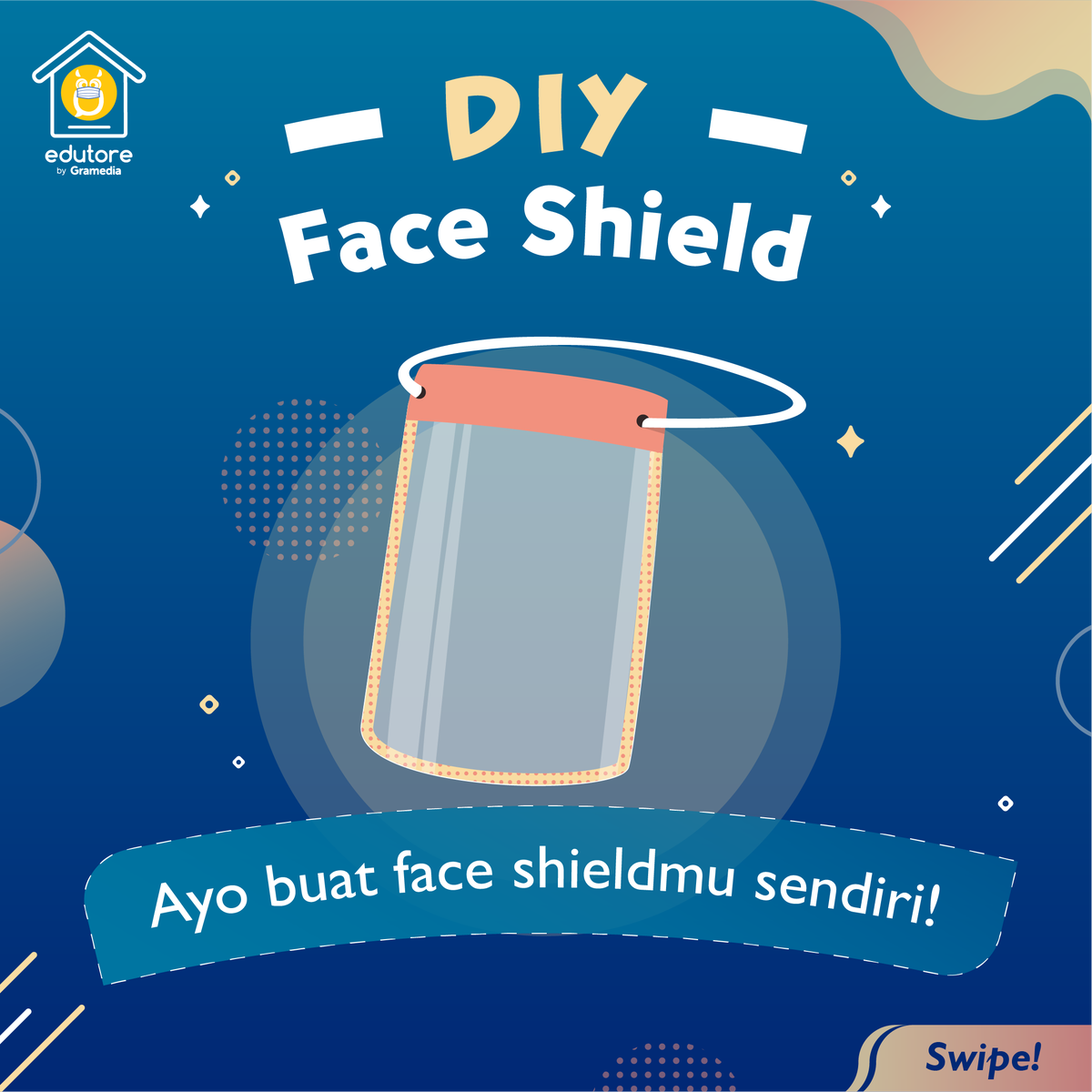 edutorecom's tweet photo. Weekend enaknya ngapain ya?🤔
.
.
Saat ini faceshield jadi benda yang wajib banget digunakan saat keluar rumah. Untuk Edufriends yang lagi senggang dan bingung mau ngapain, yuk coba iseng-iseng bikin faceshield sendiri!✨

#Edutore #SemuaBisaPintar 
#DIY #FaceShield https://t.co/jOvq1Wr6nV