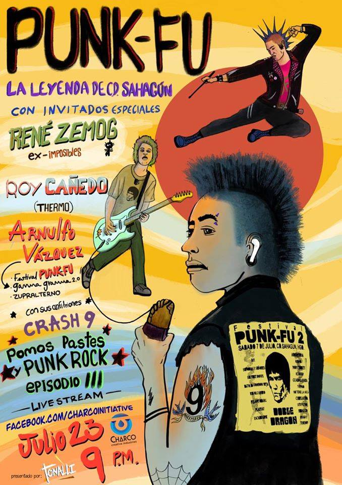 PlanisferioMx's tweet photo. #Pomos, #Pastes y #PunkRock Ep 3 construirá la historia del mítico festival #PunkFu de Cd Sahagun con algunos de sus protagonistas.

Jueves 23 de Julio, 21:00 hrs vía Charco: 
https://t.co/8dL9CDu377 https://t.co/3NyYuMJ101