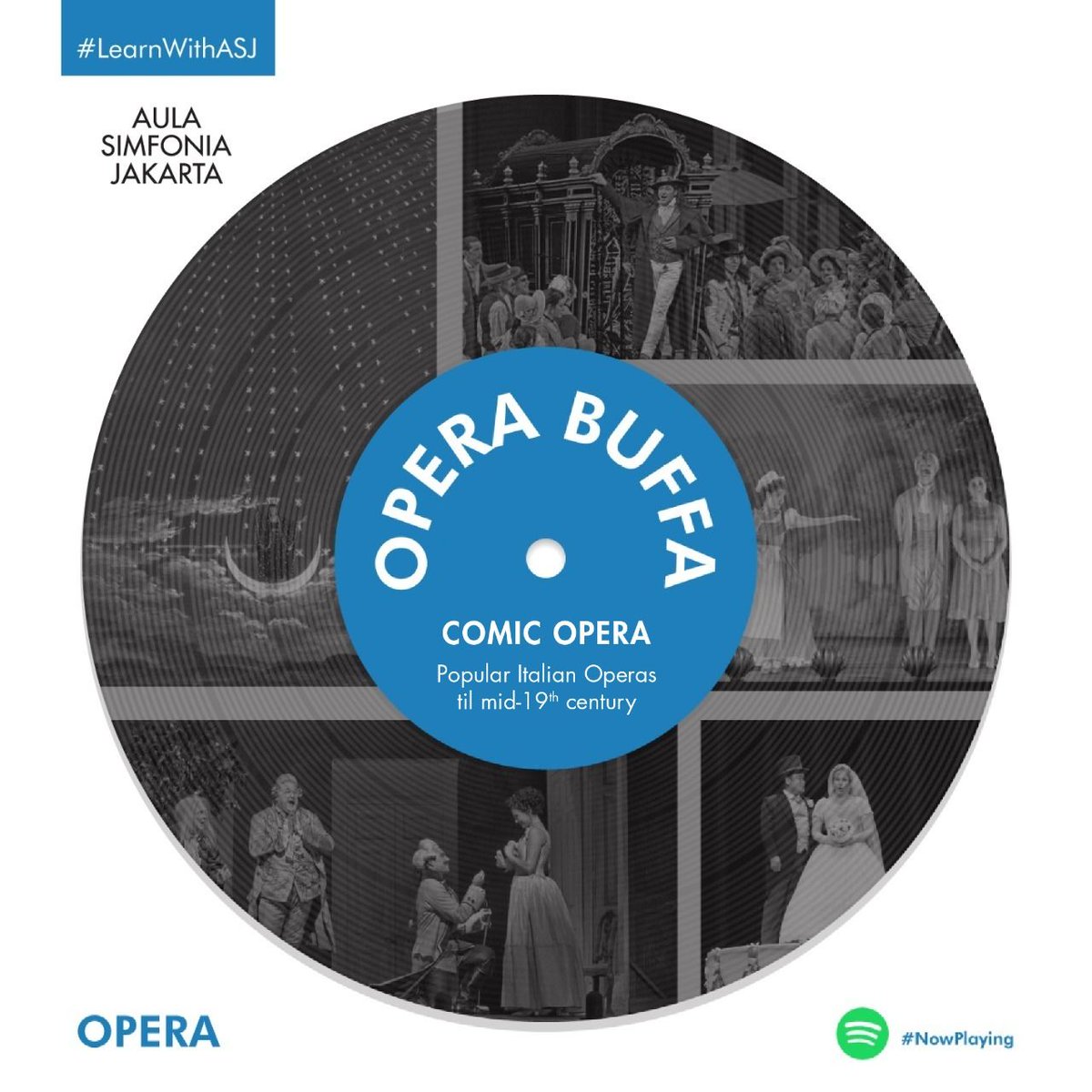 AulaSimfoniaJkt's tweet photo. Opera Buffa (comic opera) was first popular in Italy but declined in the mid-19th century. Enjoy some opera pieces curated especially for you on #Spotify #Aula Simfonia Jakarta. 

#LearnWithASJ #ASJPlaylist #ASJ #Jakarta
#music #classicalmusic #learning #themoreyouknow
#listen https://t.co/uwXbOaNWFT