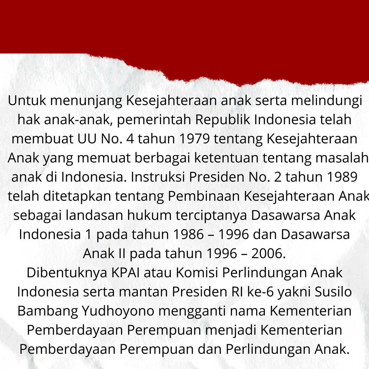 bemfhuniku's tweet photo. [Selamat Hari Anak Nasional👪🇮🇩]
Hari Anak Nasional diperingati se-Indonesia pada tanggal 23 Juli setiap tahun dalam rangka meningkatkan kesejahteraan anak secara keseluruhan.

#HariAnakNasional2020 
#HariAnakNasional https://t.co/FaKhVHBnRs
