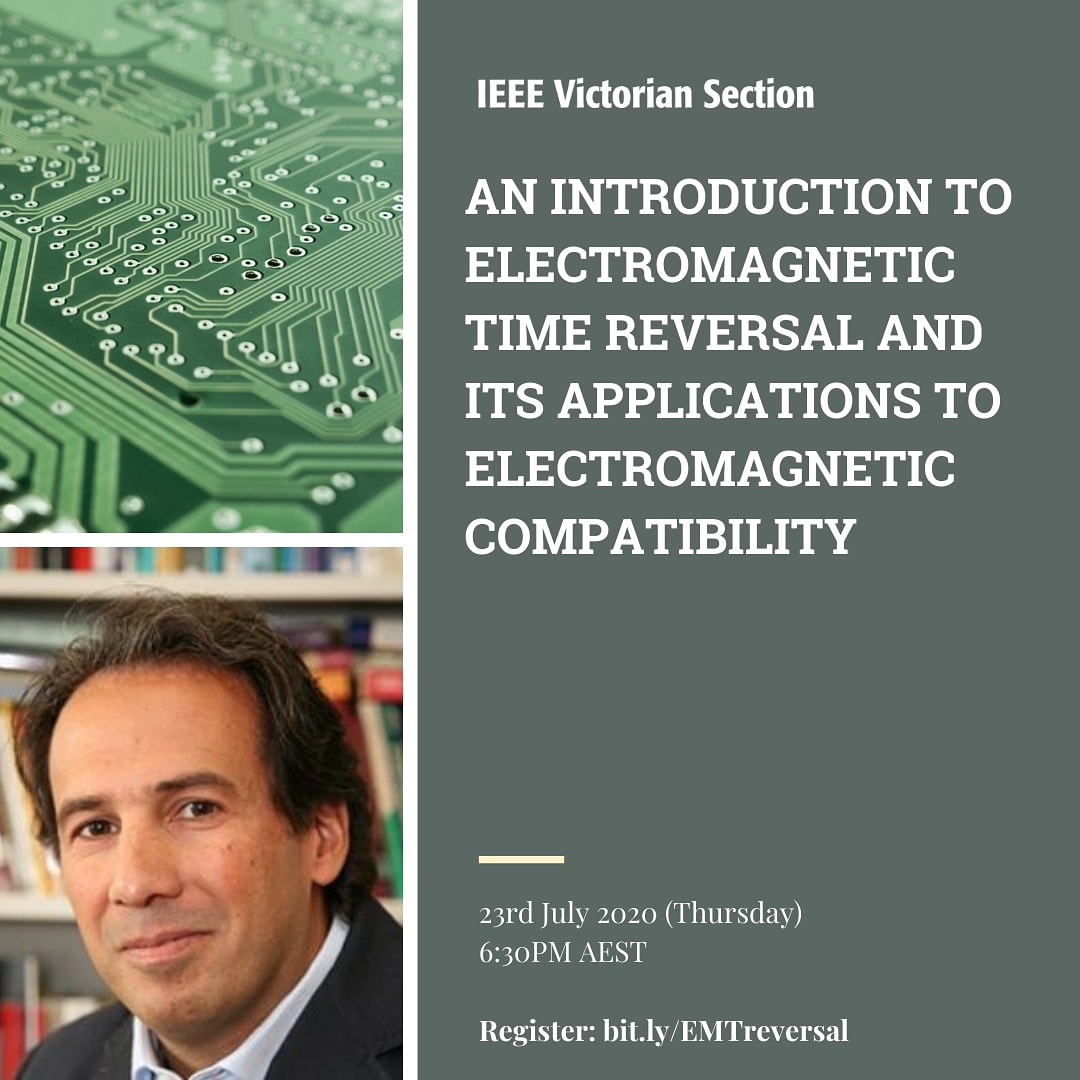 ieeevic's tweet image. Webinar:
An Introduction to Electromagnetic Time
Reversal and its Applications to Electromagnetic Compatibility

Presenter: Dr Farhad Rachidi
Federal Polytechnic School (EPFL) in Lausanne, Switzerland

Time: 23rd July 2020 at 6:30 pm 
Register: bit.ly/EMTreversal 

#IEEE