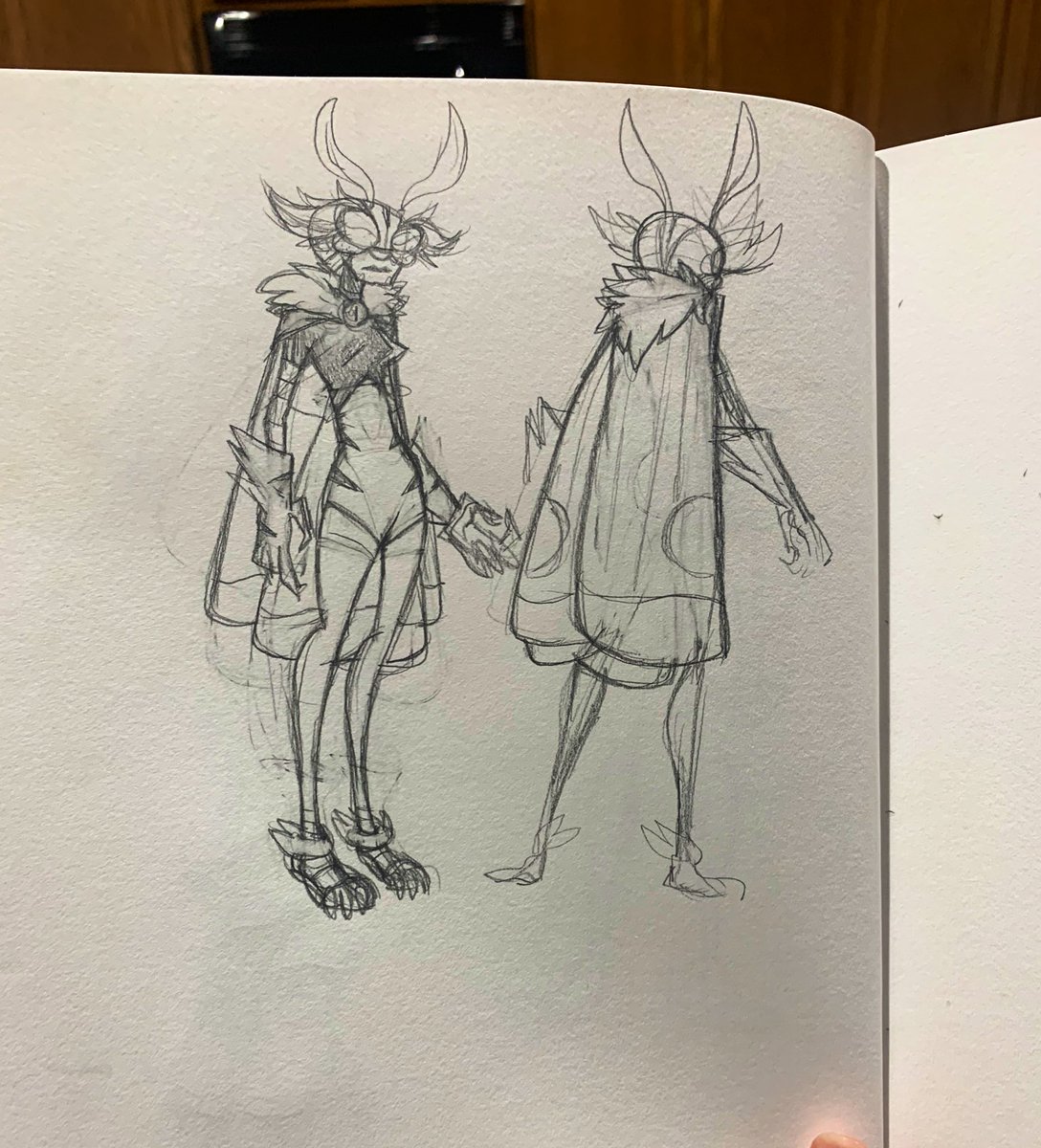 I usually hate posting unpolished ideas but it's been a while since I've shared anything so here we are. Varying character designs ideas for varying projects. 