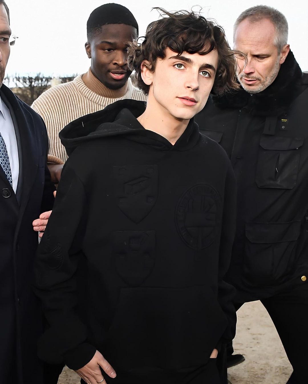 January 17: Louis Vuitton - Paris Fashion Week - 006 - TimothÃ©e Chalamet  Fan, Photo Archive