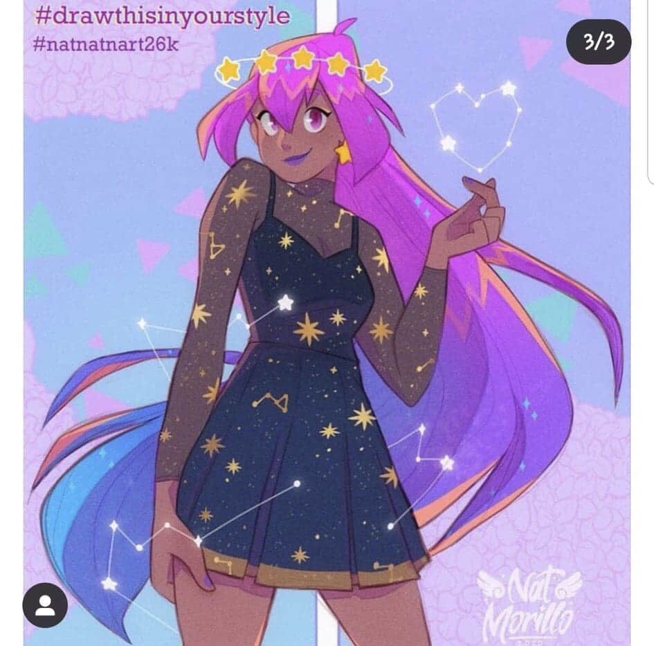 dri_2023's tweet photo. A #dtiys by @ heynatnatart on Insta!
.
.
.
#Procreate #stars #drawthisinyourstyle #natnatart26k #queendri #queendridraws https://t.co/DQ5PUwyI51