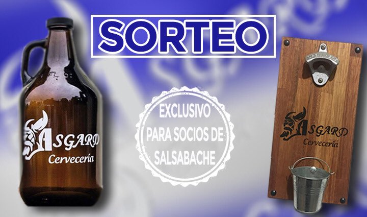 SalsabacheFC's tweet photo. 🎉 Comenzamos con los sorteos mensuales, exclusivos para los socios del Salsa.
Para el próximo viernes 31/7 tendremos 2 premios.
Uno del GimP10 y otro de Cervecería Asgard.

#SalsabacheFC #HaceteSocioDelSalsa https://t.co/RgWQz4CJH6
