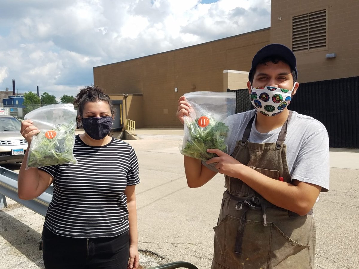 wilder_fields's tweet image. We're honored to provide @fnbhumboldtpark nearly 100 1/2lb bags of Wilder Fields' greens are finding their way to community members in need - by way of Food Not Bombs, an all-volunteer organization, building sustainable community food sharing programs.
