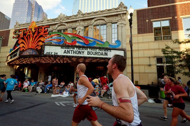 Torchlight5k's tweet photo. From the fiery start line through notable spots of downtown including the @Aquatennial parade route &amp; across the finish line to the post-race party, we're celebrating the memorable experience the live event has been over the years. What's your favorite part of the #Torchlight5K? https://t.co/vEaoFkTZF0