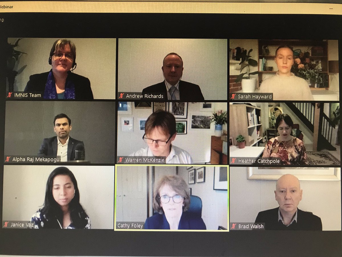 Wrapping up the 2019 IMNIS program and starting the #IMNIS2020 program today with a webinar on visionary leadership, something we absolutely need as we move forward toward the post COVID19 world in STEM. #PayItForward #mentor #learn