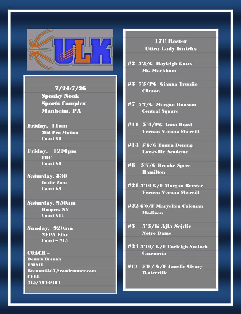 Utica Lady Knicks tweet media