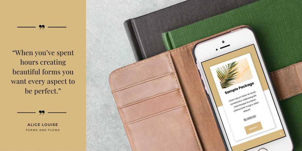 thefreelanceesc's tweet image. “When you’ve spent hours creating beautiful forms you want every aspect to be perfect”. #CRM #formsandflows  formsandflows.com/dubsado-packag…