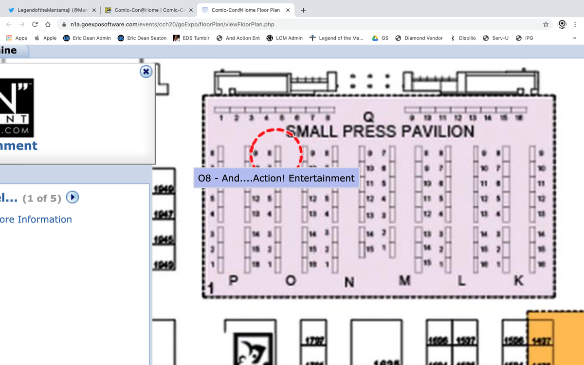 Mantamaji's tweet photo. Have you stopped by yet.  The #comic-con@home booth is on and popping.  O-08 And... Action! Entertainment https://t.co/92isqBNKvr