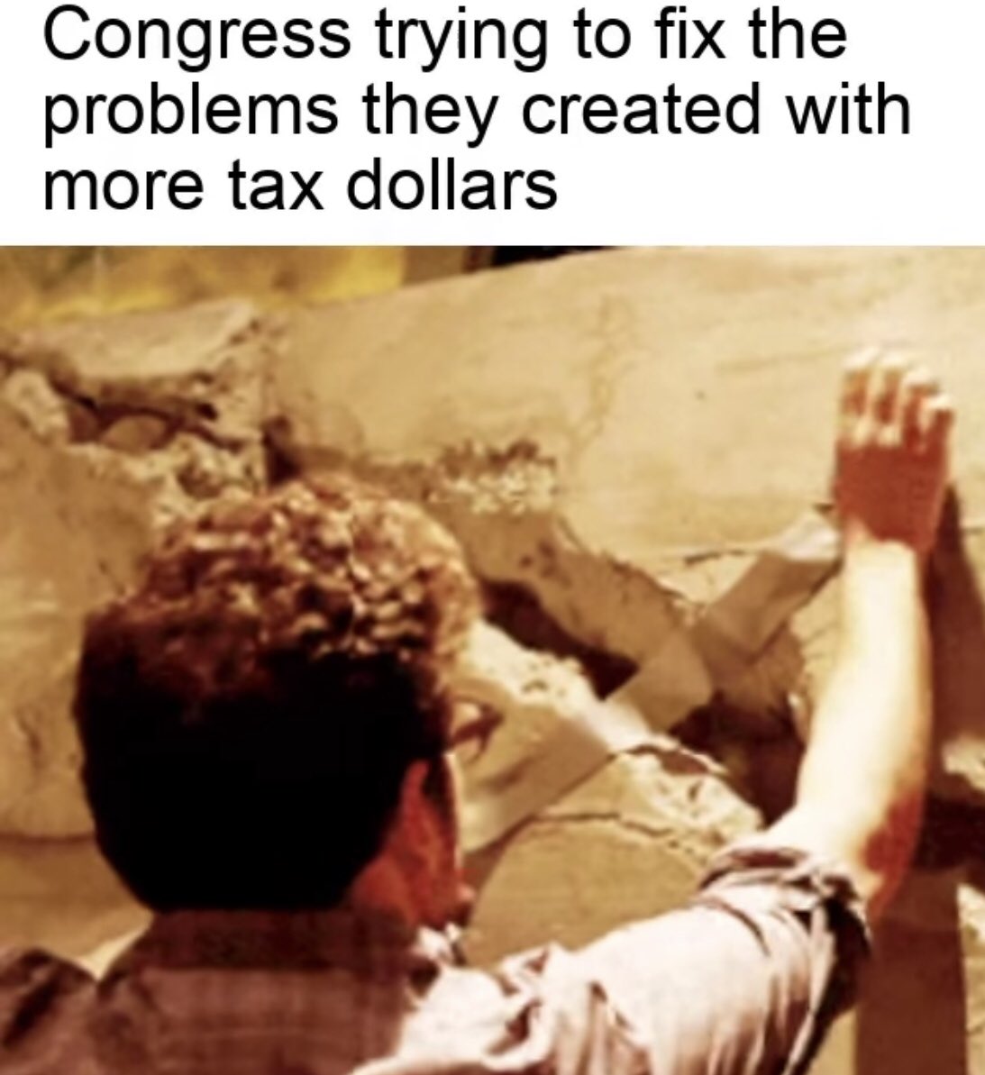 LarrySharpe's tweet photo. Face it, there’s just not enough tape on Earth to fix it, but they’ll tax us to death trying to.💸💸💸

#LarrySharpe #libertarian #liberty #taxationisextortion #taxationistheft #taxes #congress https://t.co/zBDBaL9MPC