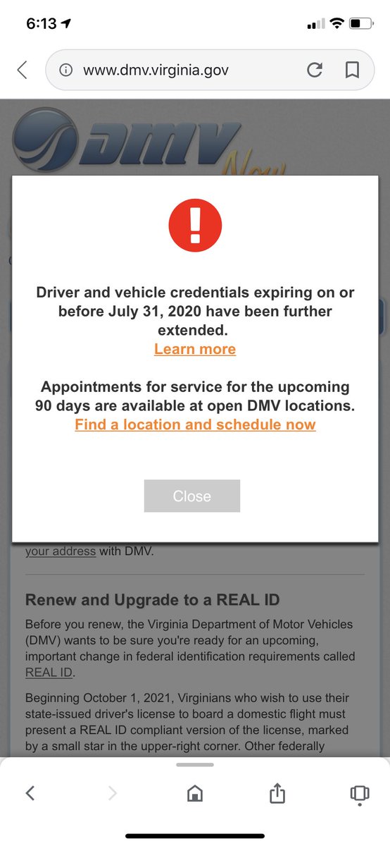 JHoffman_DC's tweet photo. @GovernorVA August people really need guidance right now about our license renewals. No July or Aug appointments available. This Aug. 1 birthday girl is getting nervous! https://t.co/cthFoiE6DA