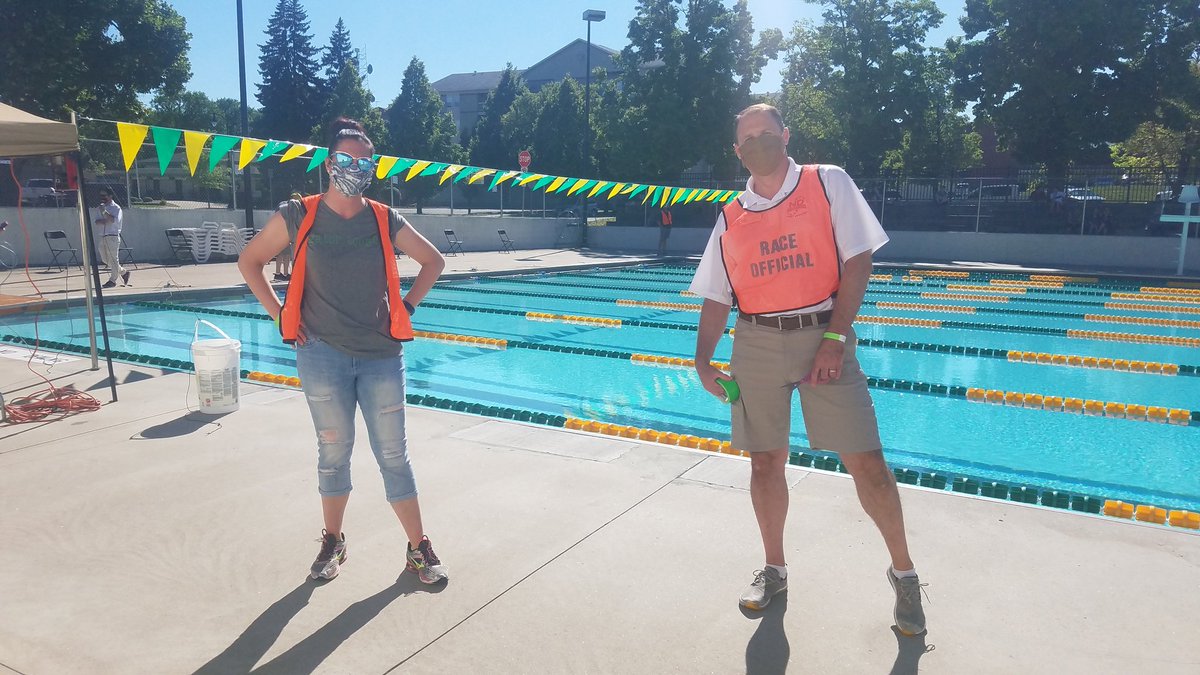 YMCAHeather's tweet photo. Couldn't be more proud of the @ymcacassclay #fmgators hosting a #SocialDistancing swim meet! Thanks @BCBSNDJoVal for all your hard work and others too! https://t.co/Uu5hxPl2oJ