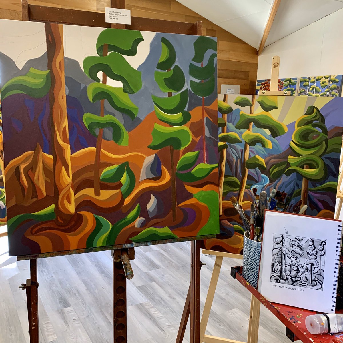 JodieBlaneyArt's tweet photo. Making progress! A new west coast inspired painting with a warm summer feel. Follow me on Instagram @jodieblaneyfineart #acrylic #artcollector #artistsoninstagram #expressionism #jodieblaney #forestlove #acrylicpainting #vancouverartist #canadian #canadianforest #artistsontwitter https://t.co/YQ6x4OtLkr