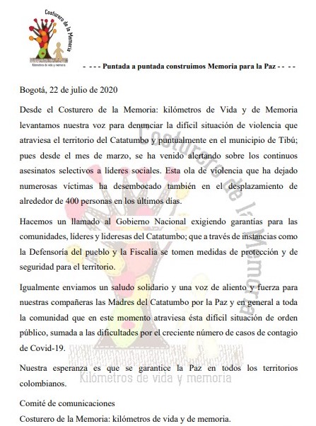 CostureroBog's tweet photo. #Catatumbo #Denuncia #ALERTA #DERECHOSHUMANOS https://t.co/GV6ayxFwL2