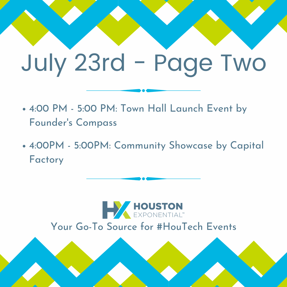 HouEX's tweet photo. We've got some great events coming, including a #HXTV VC AMA with GOOSE Capital! Full registration links and details available at https://t.co/823rFl2pde
@fluturads @CapitalFactory @founderscompas
#startups #founders #investors #HouTech #innovation #tech #houston https://t.co/eEtcLsY2so