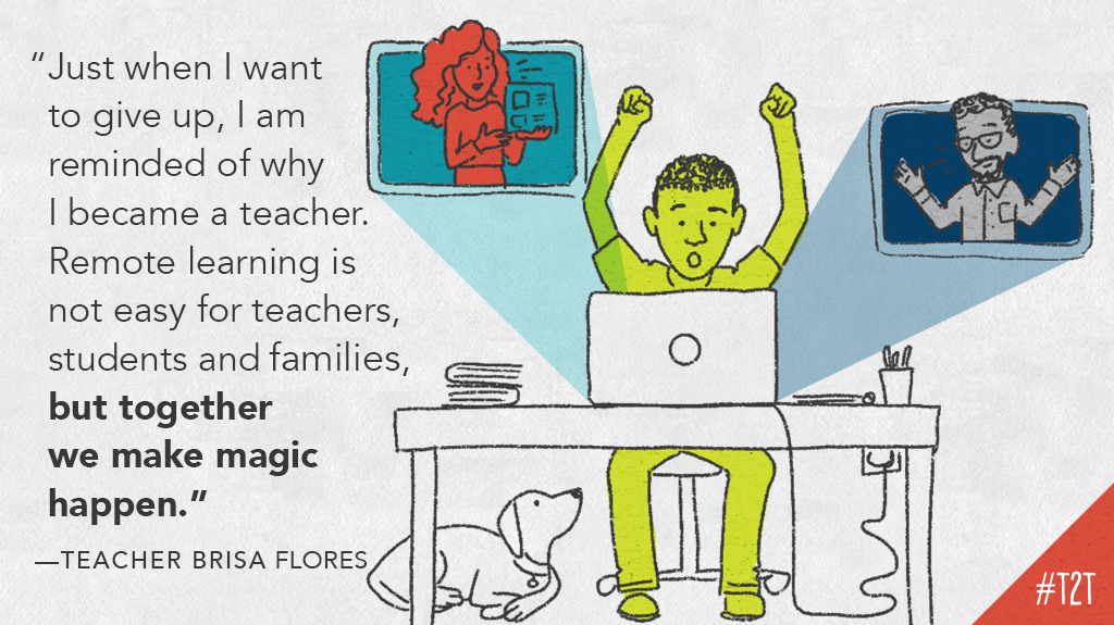 teacher2teacher's tweet photo. You're doing something extraordinary – and that's not easy. What moments remind you of the magic of teaching? #TeacherLife, #edchat via T @MaestraBrisa https://t.co/cf2LU3cPRu