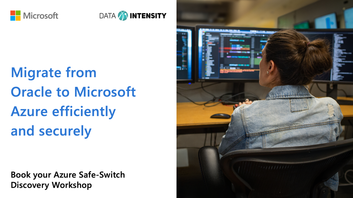 MicrosoftGTM's tweet photo. Learn how to migrate your workloads from Oracle to Microsoft #Azure by using the #SafeSwitch Methodology developed by @DataIntensity: https://t.co/90iFFwSWu9 https://t.co/838AyJQ7GH
