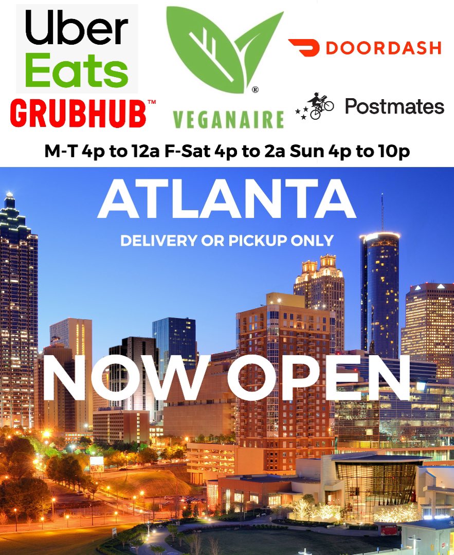 veganaire's tweet photo. #veganaire #vegan #Atlanta #nowopen #plantbased #love https://t.co/wdBDA1k8d1