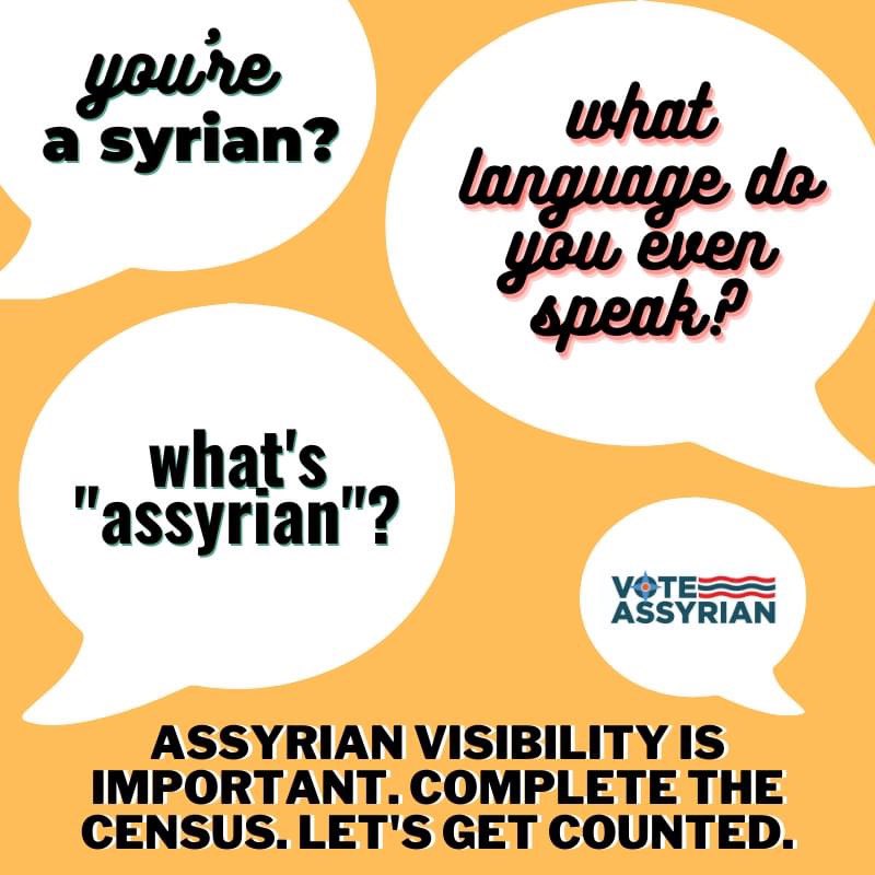 voteassyrian's tweet photo. NOW is more important than ever. Make sure your family, friends, and neighbors are counted.

Complete your 2020 #Census today by visiting https://t.co/LDwZtPpeoz

AND remember...

✔️Other

🖋Assyrian

#Census #AllInIL #Chicago https://t.co/X7omu9HmRK