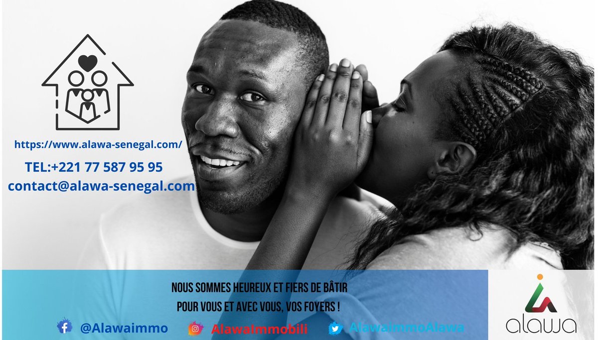 Alawa (@alawaimmoalawa) on Twitter photo 💁♂️ALAWA vous propose divers services pour trouver votre logement en toute tranquillité.
📱TEL:+221 77 587 95 95 🌍alawa-senegal.com
📧contact@alawa-senegal.com.
#Alawa #Immobilierdeluxe #immobilier #sénégal #Dakaimmobilier #Sénégalimmobilier 💁♂️ALAWA vous propose divers services pour trouver votre logement en toute tranquillité.
📱TEL:+221 77 587 95 95 🌍alawa-senegal.com
📧contact@alawa-senegal.com.
#Alawa #Immobilierdeluxe #immobilier #sénégal #Dakaimmobilier #Sénégalimmobilier