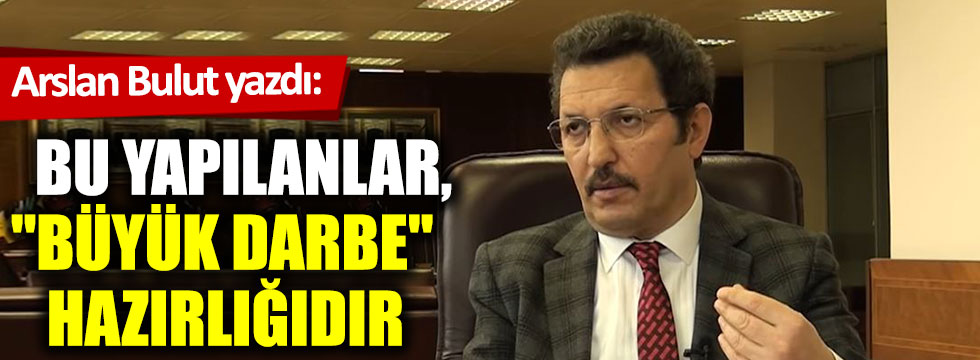 Aslında herkes, bekçi yasası, barolar, Ayasofya ve sosyal medyanın sınırlanması gibi çalışmaların çok daha büyük bir projenin hazırlığı olduğunu biliyor. Türkiye, adım adım Türk devletini sona erdirecek büyük bir darbeye doğru gidiyor. 
yenicaggazetesi.com.tr/bu-yapilanlar-…