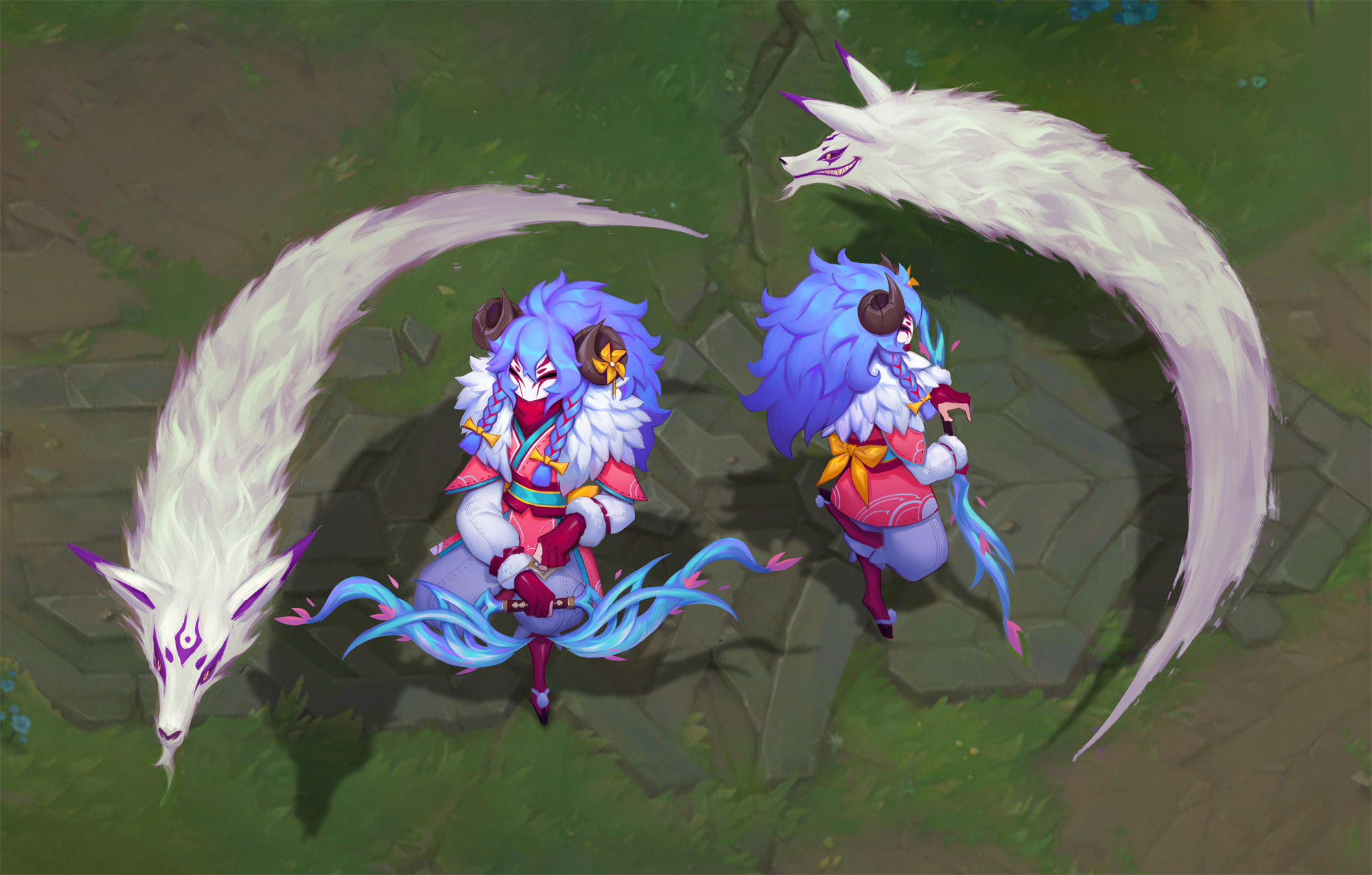 “I'm glad people like the Spirit Blossom Kindred skin for the most...