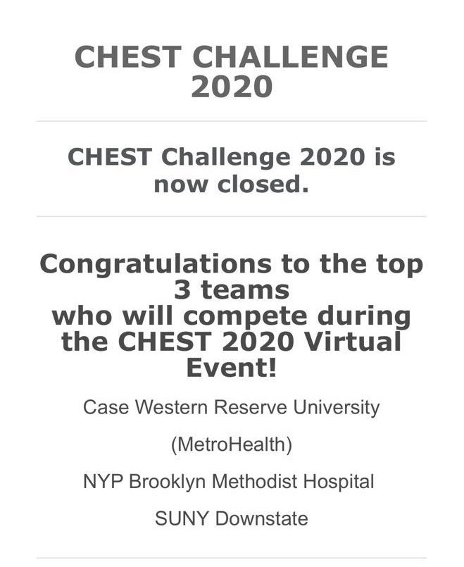 EnamJosan's tweet photo. And now this @accpchest #metrohealthcle proud to be part of this group. https://t.co/6Yv0AVG3RC