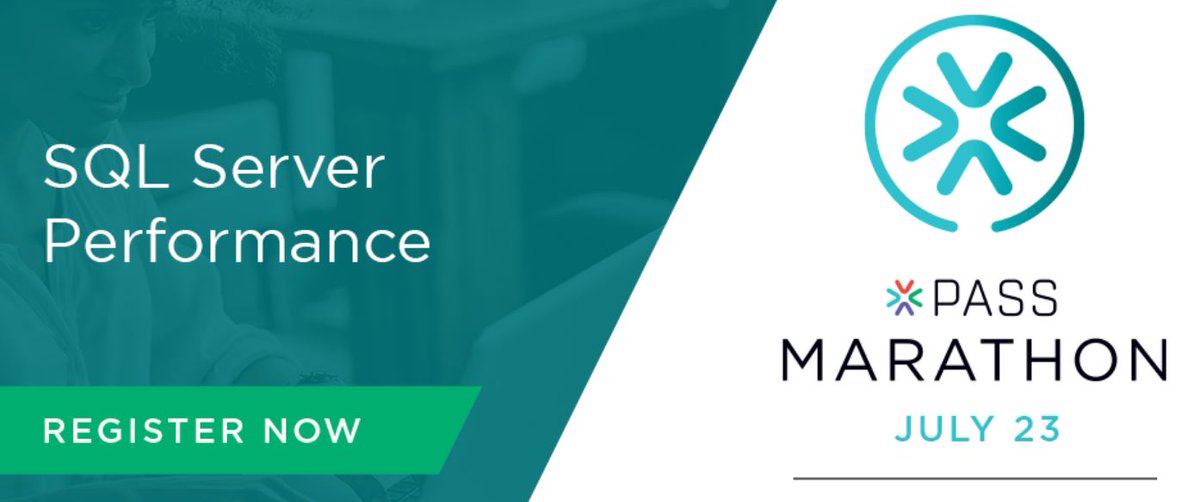 redgate's tweet photo. Are you registered yet for the #PASSmarathon? Join Redgate's @auntkathi as she discusses Modern T-SQL for Better Performance #sqlpass It starts tomorrow: https://t.co/o8olN95Gfz https://t.co/htI5Im7kna