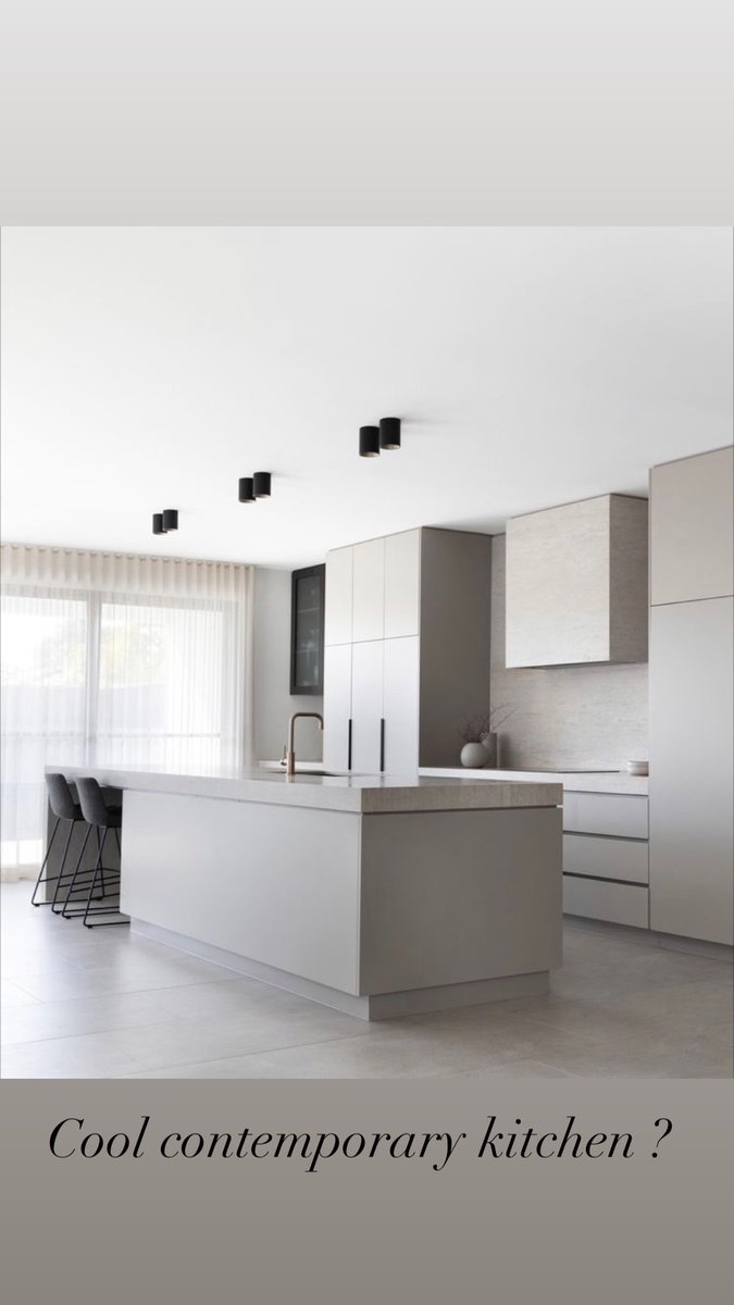 whitechalkdesi2's tweet photo. This cool modern kitchen is an inspiration to those wanting a minimalist style space.
+++
Image courtesy of Pinterest 
#modernkitchen #coolcolours #minimalism #style #interiors #kitchendesign #polytec #design #modernspace #grey #interiors https://t.co/ZdQDKMdbSr