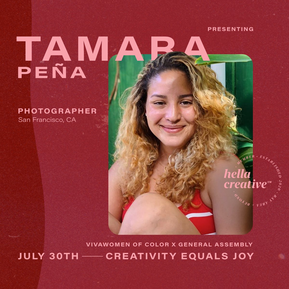 wehellacreative's tweet photo. (1/5) Boss Lady No. 5: As a marketing data expert by day and a photographer by night, @rosesAndCurls uses her varied interests to nurture her emerging voice as an artist. 

#hellajoy #hellacreative https://t.co/lRR6C5GTRp