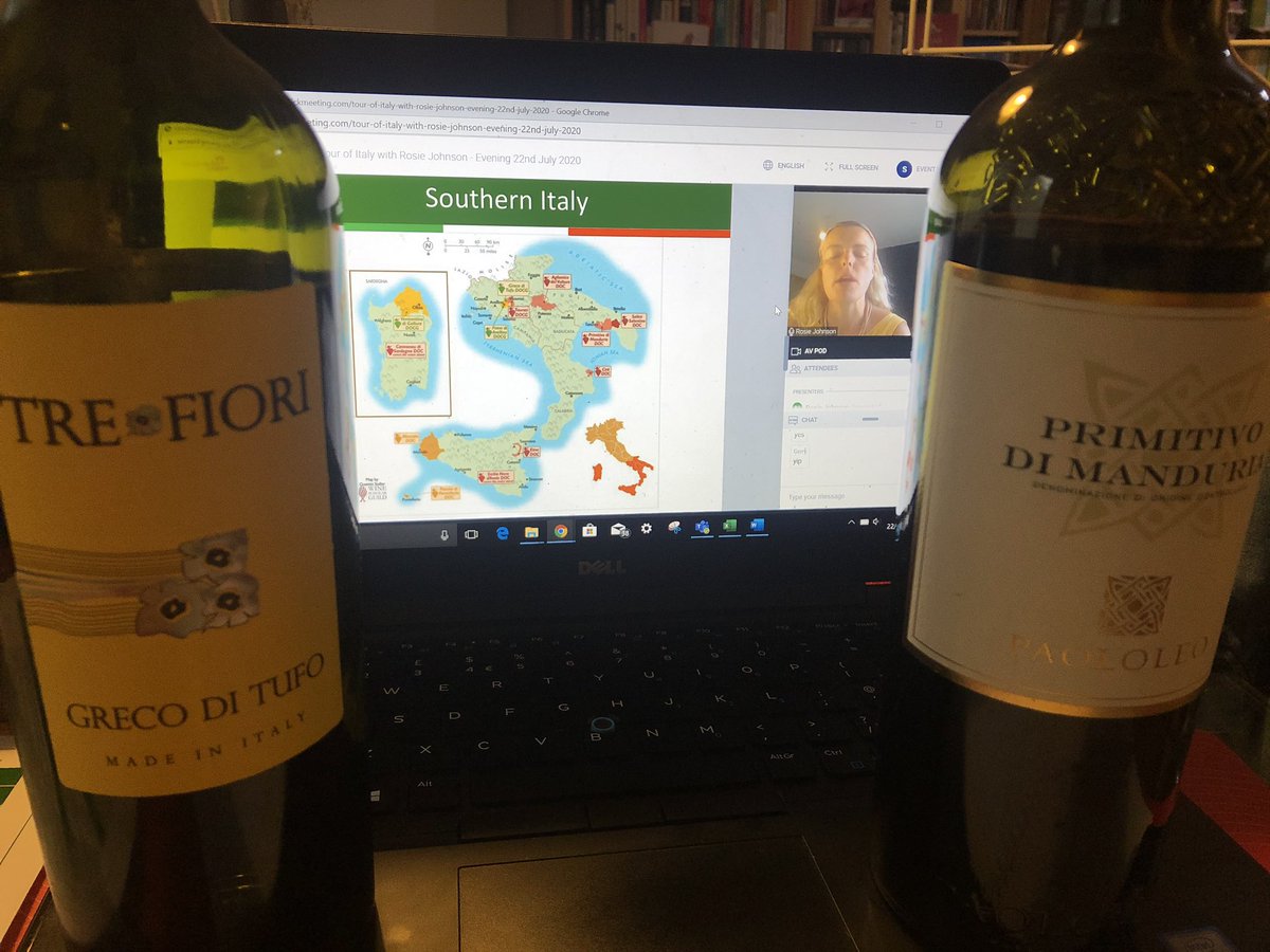 ShehnazinLondon's tweet photo. Dreamy wines to try today as we studied Campania and Puglia in #WineofItaly class @WestLondonWine #WLWSVirtual
The Greco Di Tufo #whitewine is a revelation 😍
#wineschool #winestudy #alwayslearning
#GrecoDiTufo #Campania @FioriTre
#Primitivo #Puglia #PaoloLeo @waitrosewine https://t.co/cfyspFpL5S