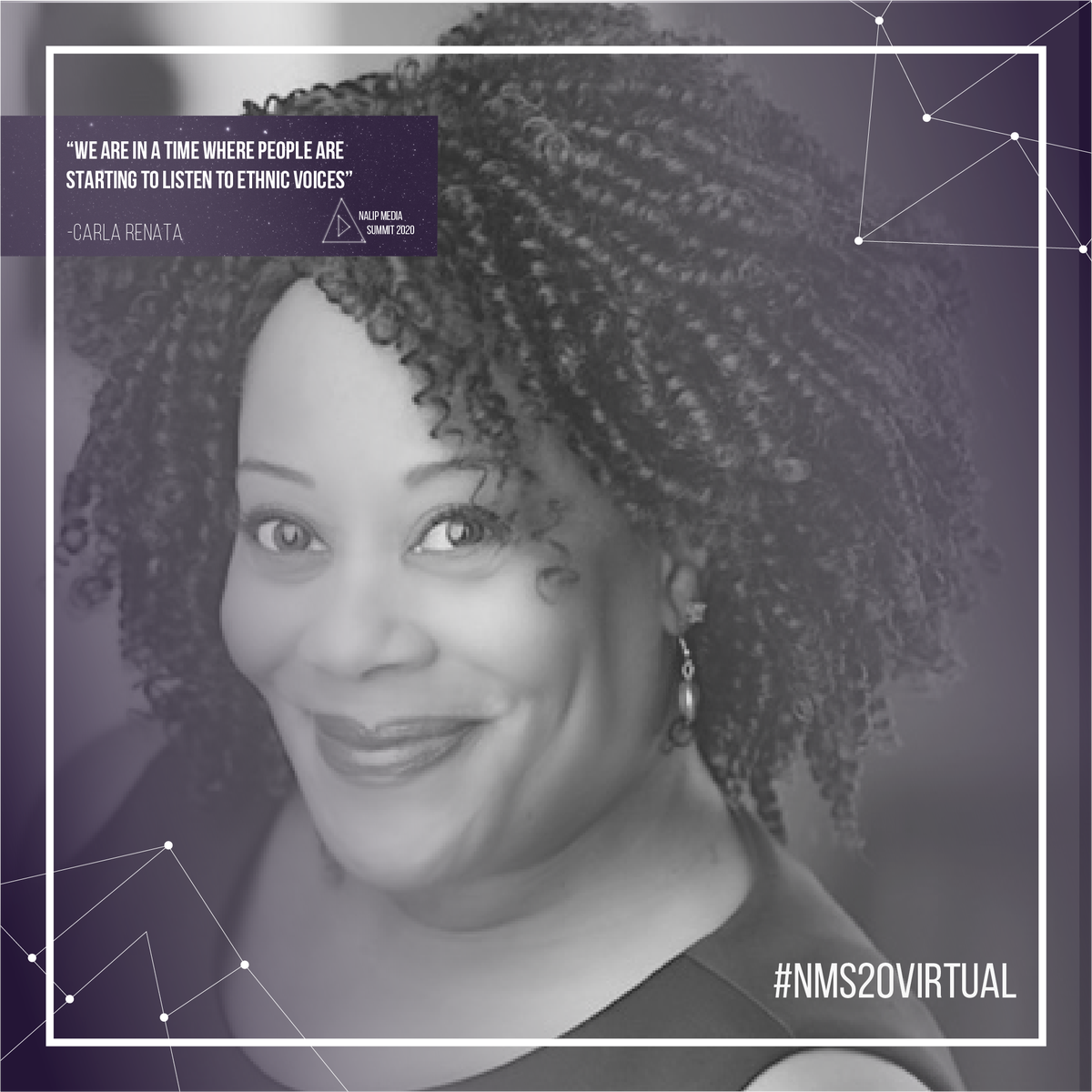 NALIP_org's tweet photo. This #WomenWednesday we’re celebrating @thecurvycritic, Carla Renata! Carla joined us as a moderator for our Conversation with Fred Armisen & Emerging Content Creators Workshop at #NMS20VIRTUAL this past June & has been a voice for change within the industry. | #WeAreInclusion https://t.co/kcxo1lqLZW