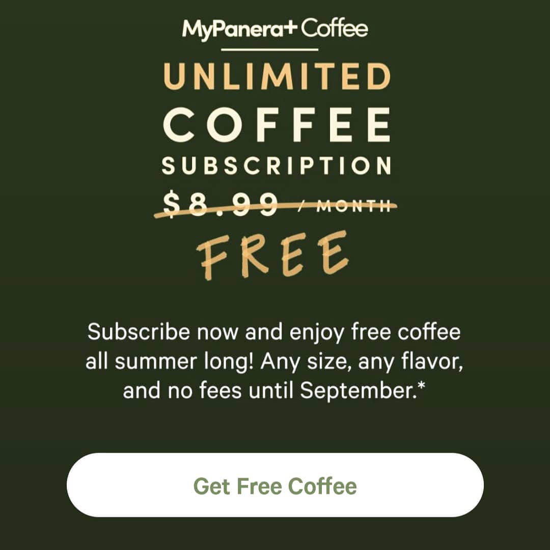 Want free unlimited <a href="/panerabread/">Panera Bread</a> coffee through 10/31? Sign up with this link and if we get 1 more person, we all sip free!

bit.ly/39hFpk6
