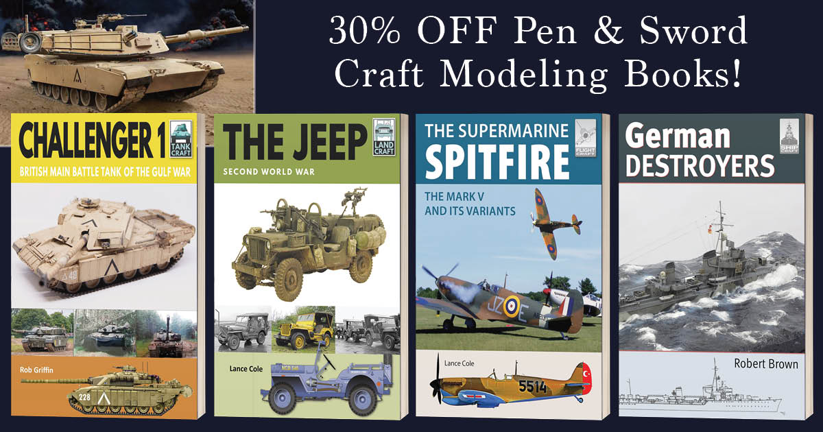 casematepub's tweet photo. You only have a few days to get 30% off all in-stock and upcoming titles in the craft series from @penswordbooks Offer expires July 24th!
Shop here -> https://t.co/nYuZWRhqbR
#tankbooks #modelkits https://t.co/48rJaeRL1Z