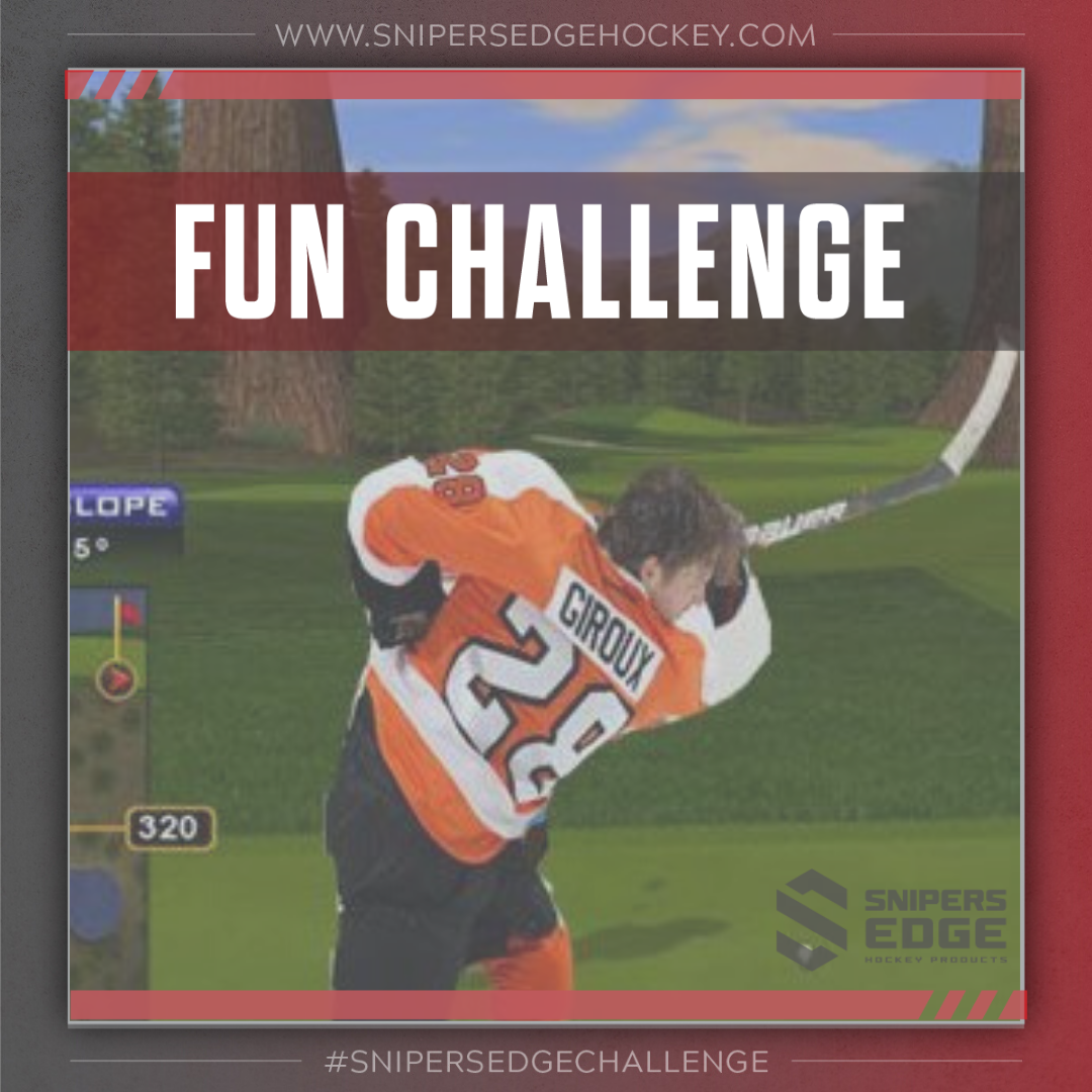 snipersedge's tweet photo. This week's #FunChallenge is a great one!! Let's see those pics of you playing golf in your hockey gear!!! If you post to Instagram and tag friends you can win some GREAT PRIZES!!! #SnipersEdgeChallenge https://t.co/H4YOTUTqYk