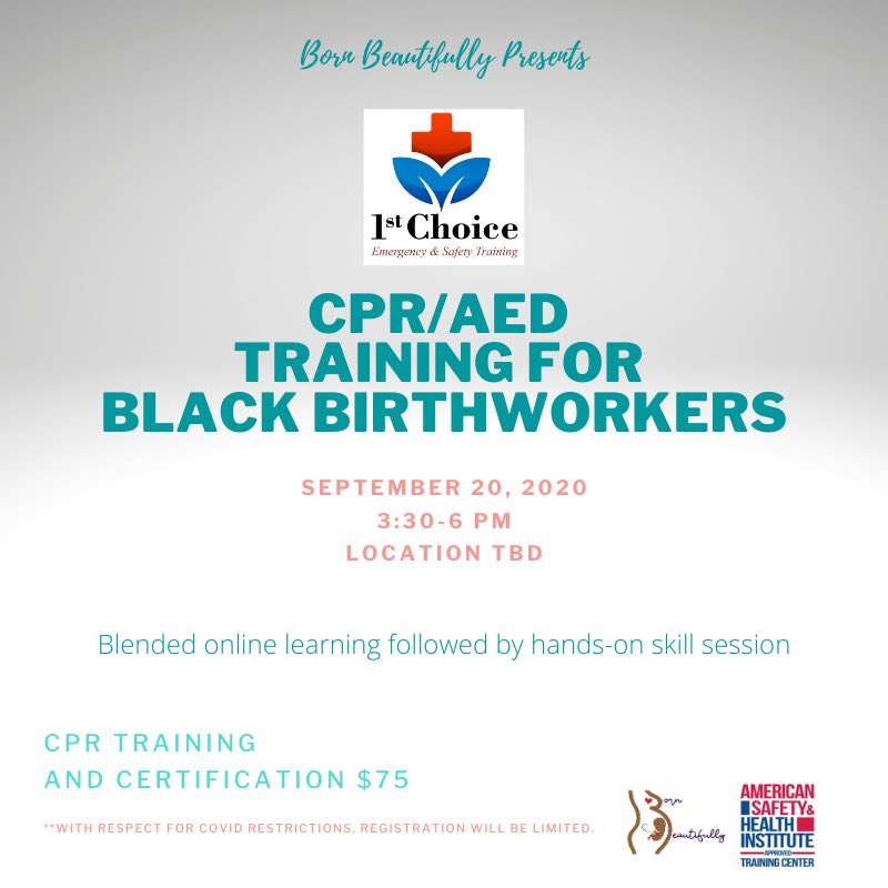 OhLetsDoula's tweet photo. CPR training for Black Birthworkers!!! https://t.co/riC4js2SYD