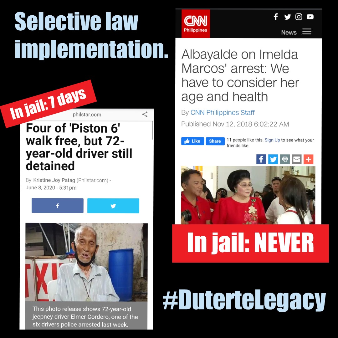 W3NGderlust's tweet photo. @inquirerdotnet #SelectiveLawImplementation #DuterteLegacy https://t.co/vGNk4PfPsG