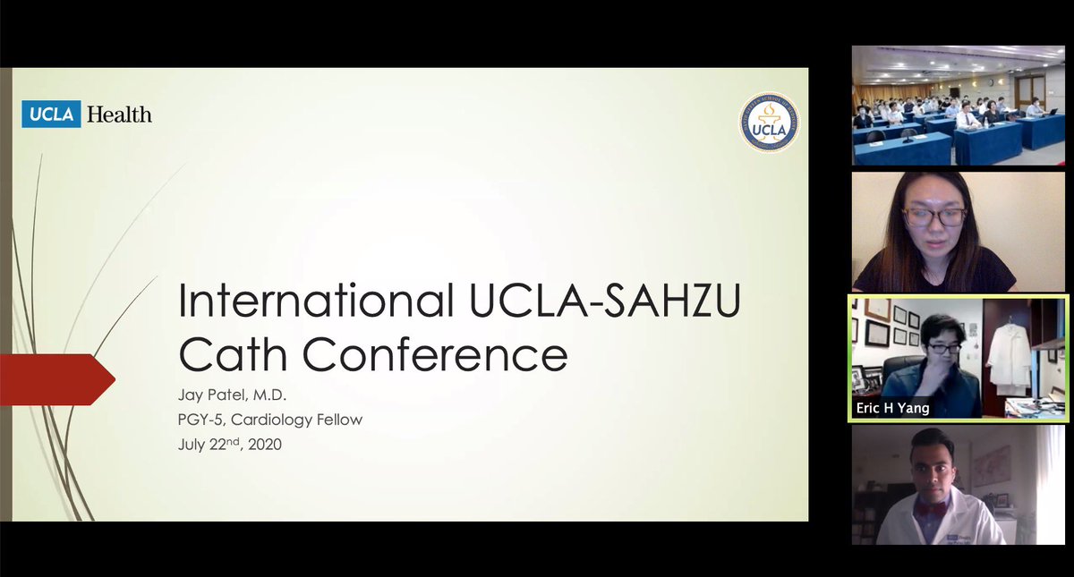 International Sahzu-UCLA cath conference underway with @uclaCVfellows @realjaympatel !!