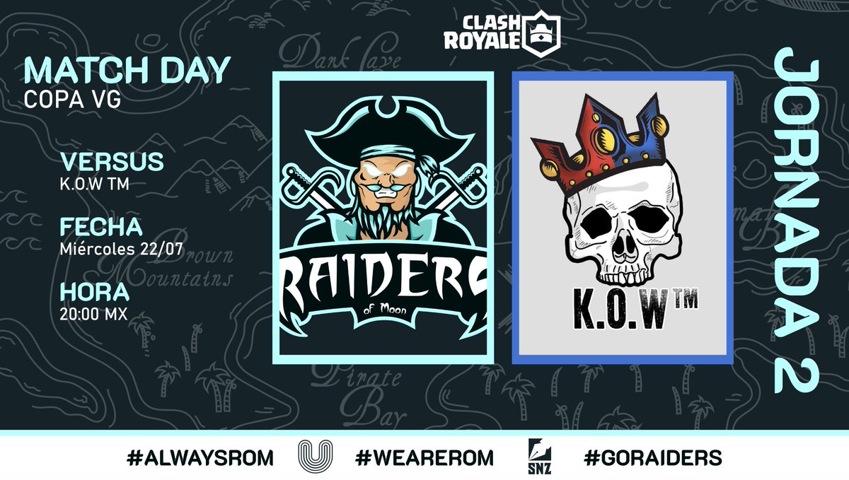 #ROMCR | Match Day 👑

Hoy jugamos contra los chicos de @KingsoFWar10 en la JORNADA 2️⃣  de la COPA VG.

Nos vemos en unas horas, ¡suerte!

#ClashRoyale #CR #WeAreROM #GoRaiders #esport