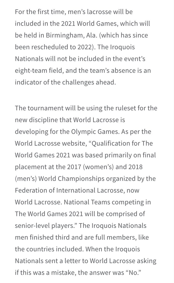 HAU_Nationals's tweet photo. More information on @TWG2022 decision to NOT include Haudenosaunee athletes at the 2022 Birmingham Games

#IRQtoBHM https://t.co/QSU2Lf3wFy