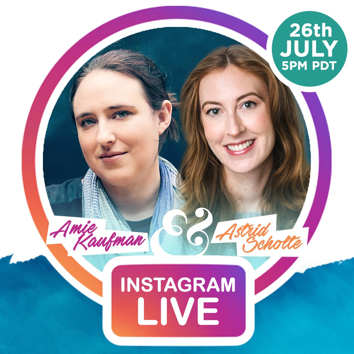 AstridScholte's tweet photo. ICYMI! 

@AmieKaufman and I will be chatting about our writing and revision process on the 26th of July 5pm PT/27th 10am AEST over on Insta!

And there will be giveaways! 

Hope you can join us! https://t.co/ex0PR3vyZw