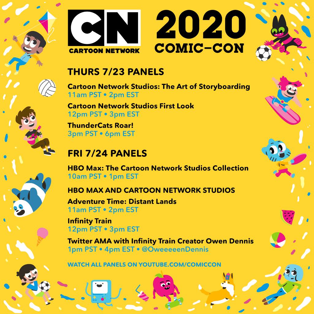 Cartoon Network On Twitter Comic Con At Home 2020 Starts Tomorrow Get Ready For Special Panels Exclusive Interviews And Never Before Seen Content From Your Fav Shows Watch Free At Https T Co Gh0exw9zap Or Https T Co