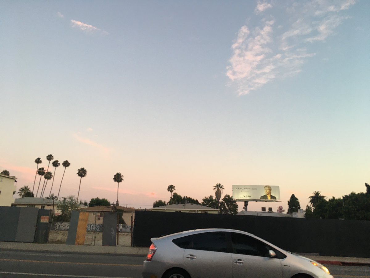 zappasm's tweet photo. through everything, the sun continues to rise and set over the chaz dean Studio billboard https://t.co/bgDHRDuyx0
