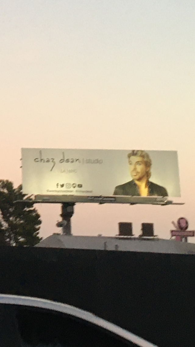 zappasm's tweet photo. through everything, the sun continues to rise and set over the chaz dean Studio billboard https://t.co/bgDHRDuyx0