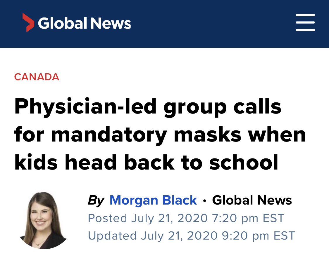 For starters, schools CAN’T open safely without additional funding. And this additional funding must be used to “support” PPE for ALL staff and students who are in the building.Up to grade 5, it’s face shields; in grade 6 and above, it’s non-medical face coverings....2/16