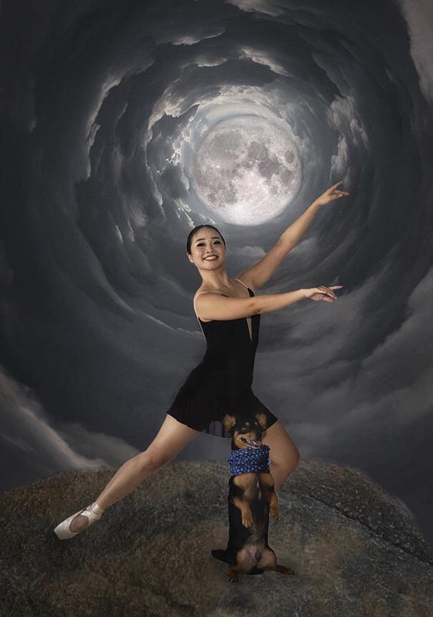 KristianyEster's tweet photo. Toby and balerina https://t.co/1i3WOo2nBR