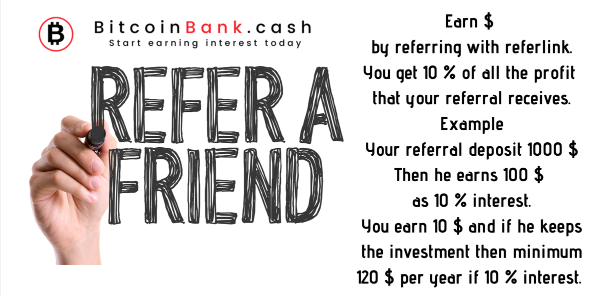 BitcoinBankCash's tweet photo. 💲REFER People and Earn Referral Bonus 
❓Receive 10 % of the profit your referral earns

Sign up ⤵️
https://t.co/9GPNBHvwzb 

Follow THE💥
@BitcoinBankCash 

#btc #airdrop #giveaway #bounty #eth #invest #cryptocurrency 
#bitcoin #cctip  #airdrops 

@cctip_io draw 5 USDT 1000 https://t.co/zqkoCMCzUs