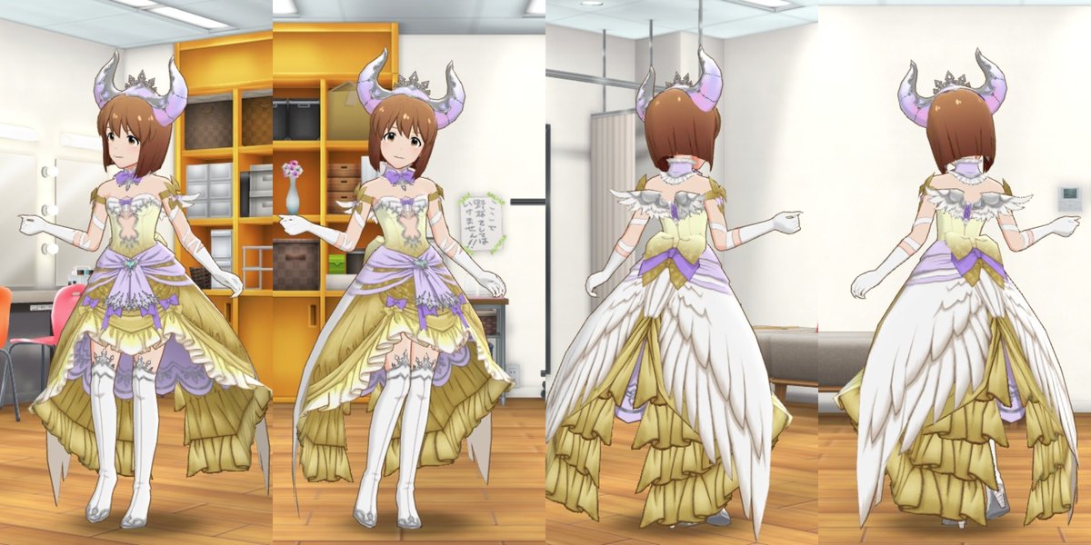 mltdcostume's tweet photo. ダークネスナイトメア+（アナザー）
#ミリシタ衣装検索 #ss102 #萩原雪歩 https://t.co/vkL2GFOVz0